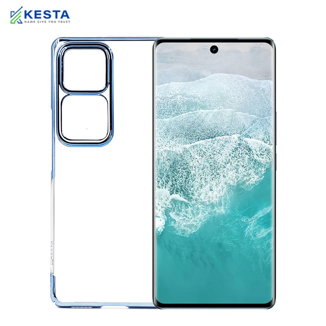 Vivo V 30 Pro Cover - Noble New Blue Transparent Case (Anti Yellowing Protection)